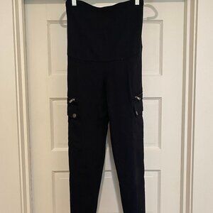 Skinny Black Cargo Leggings